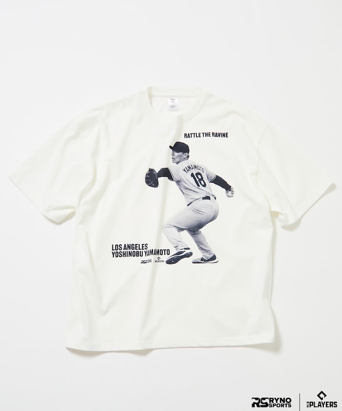 【3月5日12:00発売】MLB PLAYERS× RYNO SPORTS ×FREAK’S STORE 別注 【YAMAMOTO】WIDE SHOT PHOTO TEE