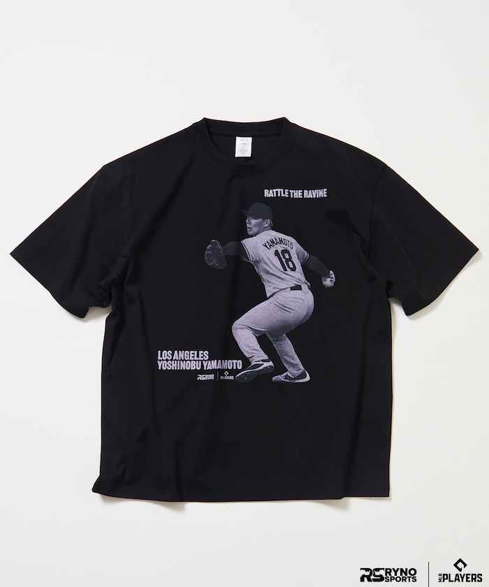 【3月5日12:00発売】MLB PLAYERS× RYNO SPORTS ×FREAK’S STORE 別注 【YAMAMOTO】WIDE SHOT PHOTO TEE