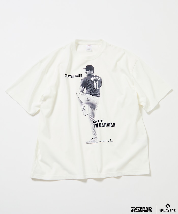 【3月5日12:00発売】MLB PLAYERS× RYNO SPORTS ×FREAK’S STORE 別注 【DARVISH】WIDE SHOT PHOTO TEE