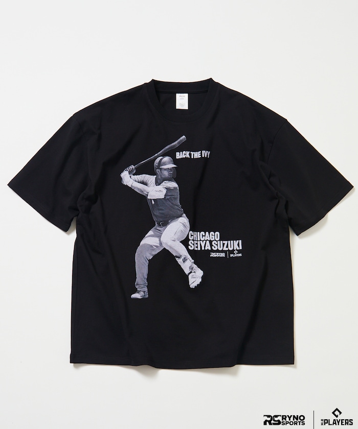 【3月5日12:00発売】MLB PLAYERS× RYNO SPORTS ×FREAK’S STORE 別注 【SUZUKI】WIDE SHOT PHOTO TEE
