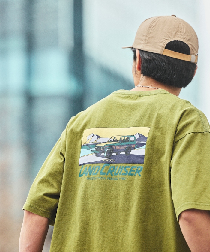 リラックスフィット ランクル60 バックプリント ショートスリーブ クルーネックTシャツ