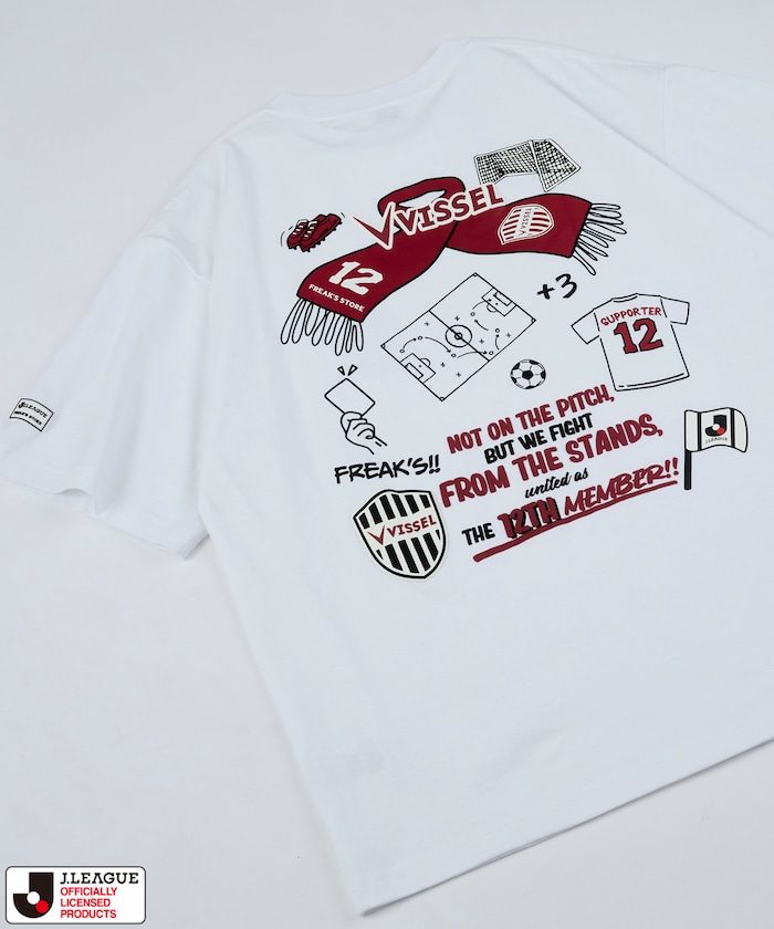 【5月15日 12:00販売開始】J.LEAGUE × FREAK’S STORE 別注SUPPORTERS SHORT SLEEVE TEE【ヴィッセル神戸】