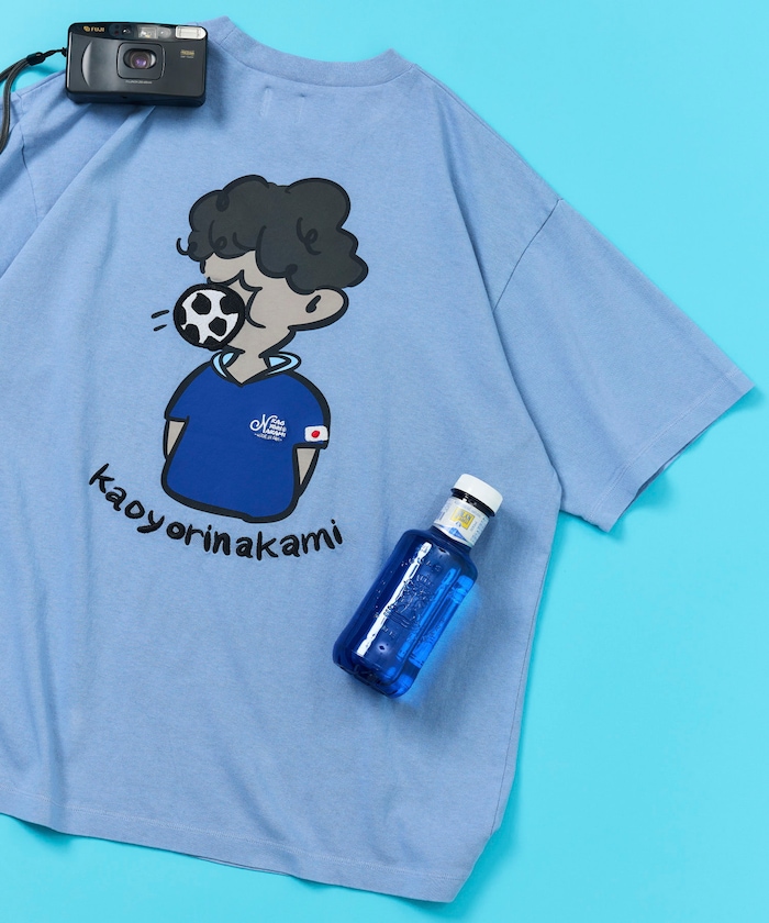 【5月22日 12:00販売開始】kaoyorinakami × FREAK'S STORE/カオヨリナカミ 別注 サッカーボールボーイ Tee