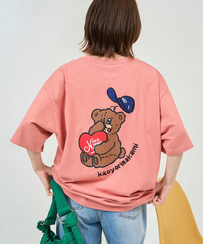 【5月22日 12:00販売開始】kaoyorinakami × FREAK'S STORE/カオヨリナカミ 別注 スワリパンチベア Tee