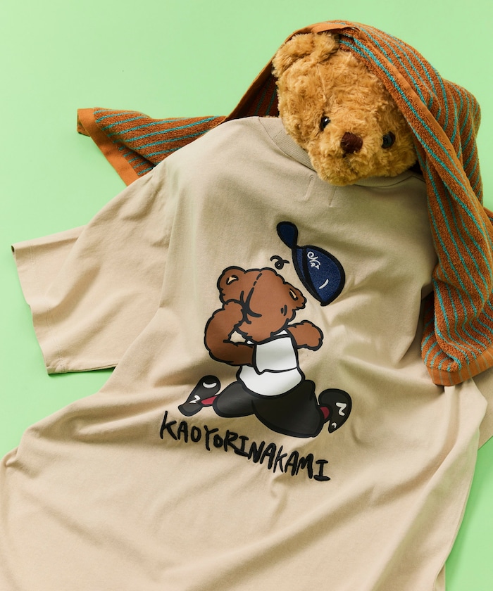 【5月22日 12:00販売開始】kaoyorinakami × FREAK'S STORE/カオヨリナカミ 別注 ハシリパンチベア Tee