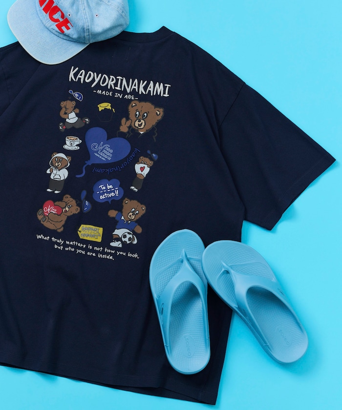 【5月22日 12:00販売開始】kaoyorinakami × FREAK'S STORE/カオヨリナカミ 別注 ランダムベア Tee