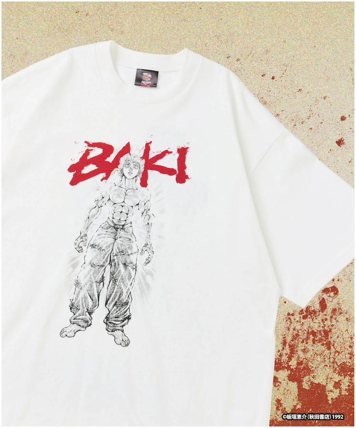 【6月12日 12:00販売開始】 刃牙 「範馬刃牙/覚醒」 プリント クルーネック Tシャツ