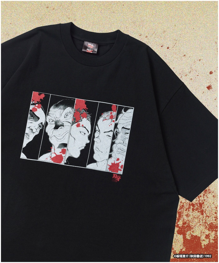 【6月12日 12:00販売開始】 刃牙 「敗北を知りたい/最凶死刑囚」プリント クルーネック Tシャツ