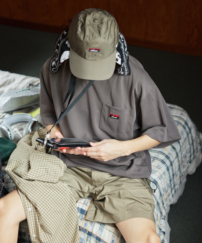 新色追加 別注 neo-PRO スピンドル ワンポイントロゴ ポケットTシャツ 日本製 UVカット 吸水速乾