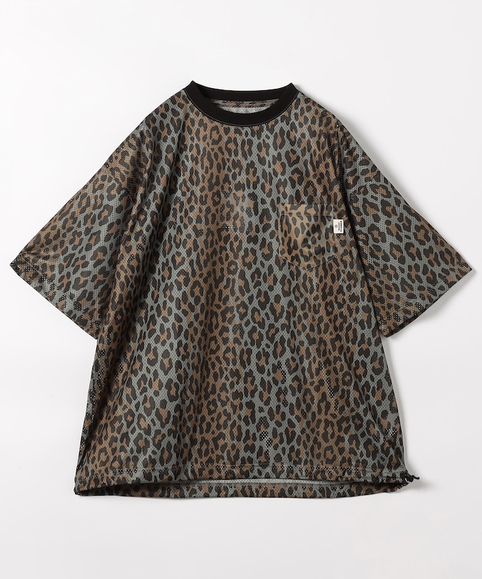 MESH LEOPARD T-SHIRT