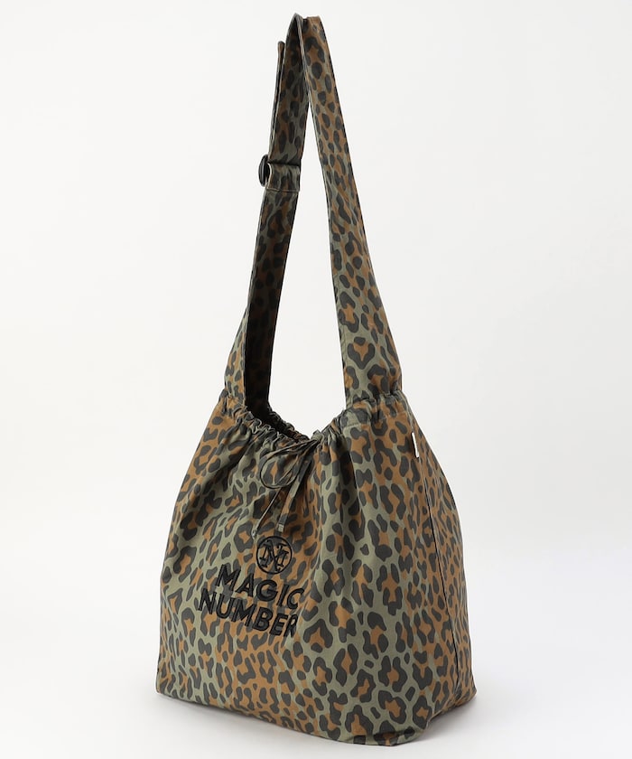 COTTON RIP LEOPARD TOTE BAG