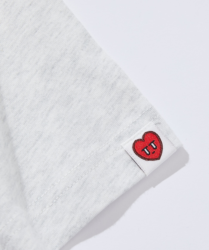   ロゴハート クラシック クルーネック Tシャツ Firsthand/6オンス フロントテープロゴプリント クルーネックT