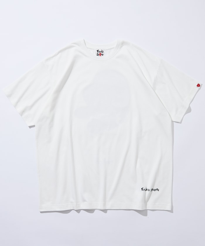 Kurt Wu/heartbroken バックプリント クルーネックTシャツ