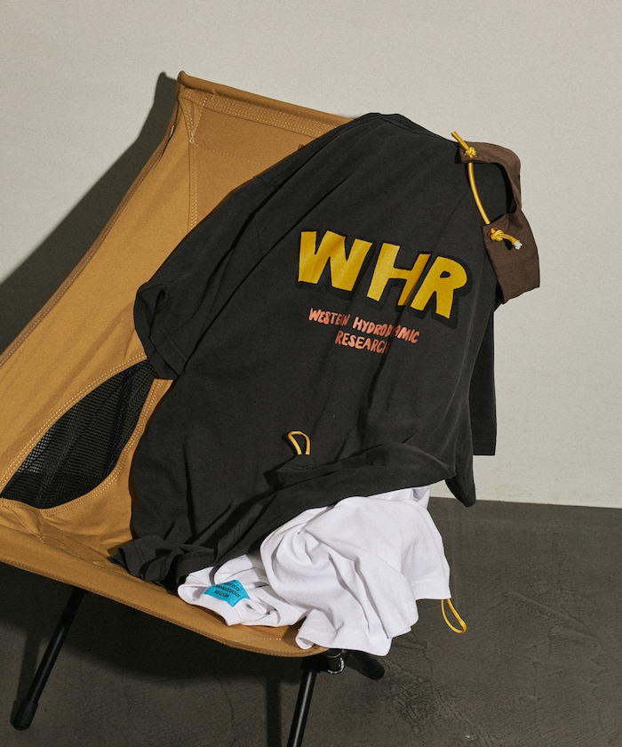 WESTERN HYDRODYNAMIC RESEARCH × フリークスストア別注 WOBBLY WORKER ピグメント バックプリント Tシャツ