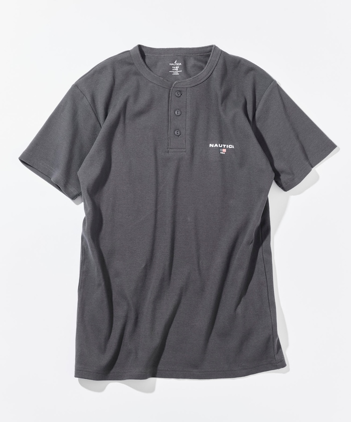 Essential タイトフィット S/S ヘンリーネックTシャツ