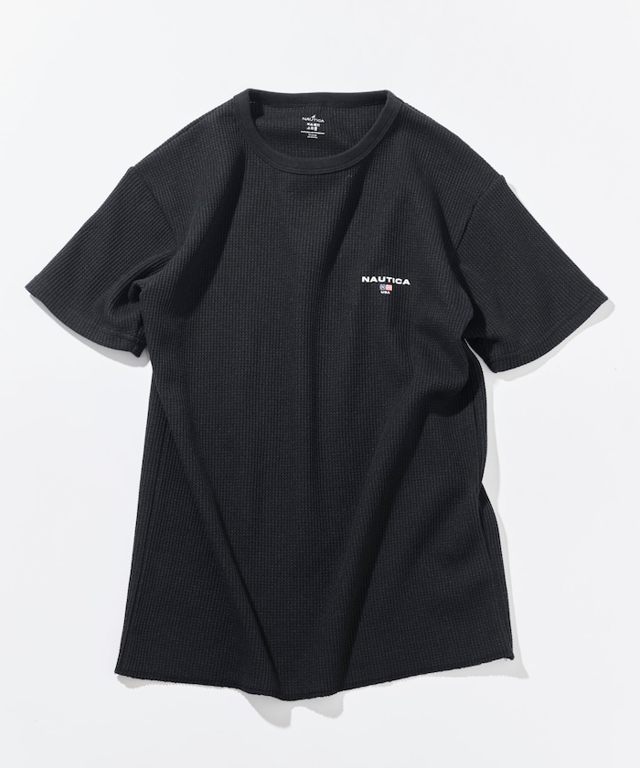 Essential タイトフィット S/S クルーネック ワッフルTシャツ