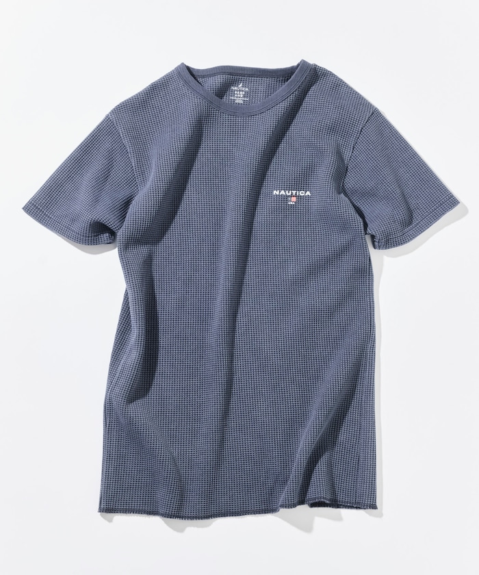 Essential タイトフィット S/S クルーネック ワッフル ピグメントTシャツ