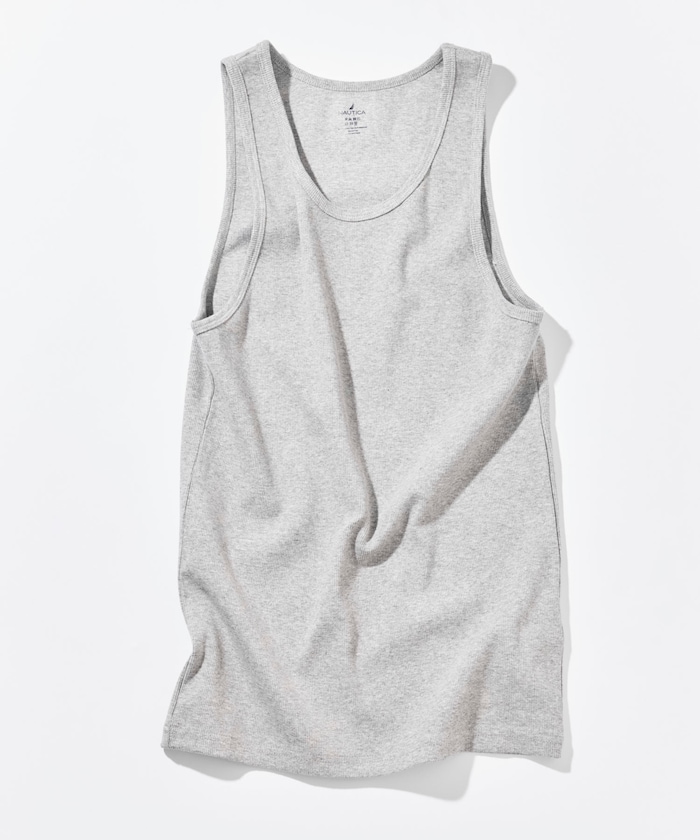 Essential タイトフィット リブタンクトップ