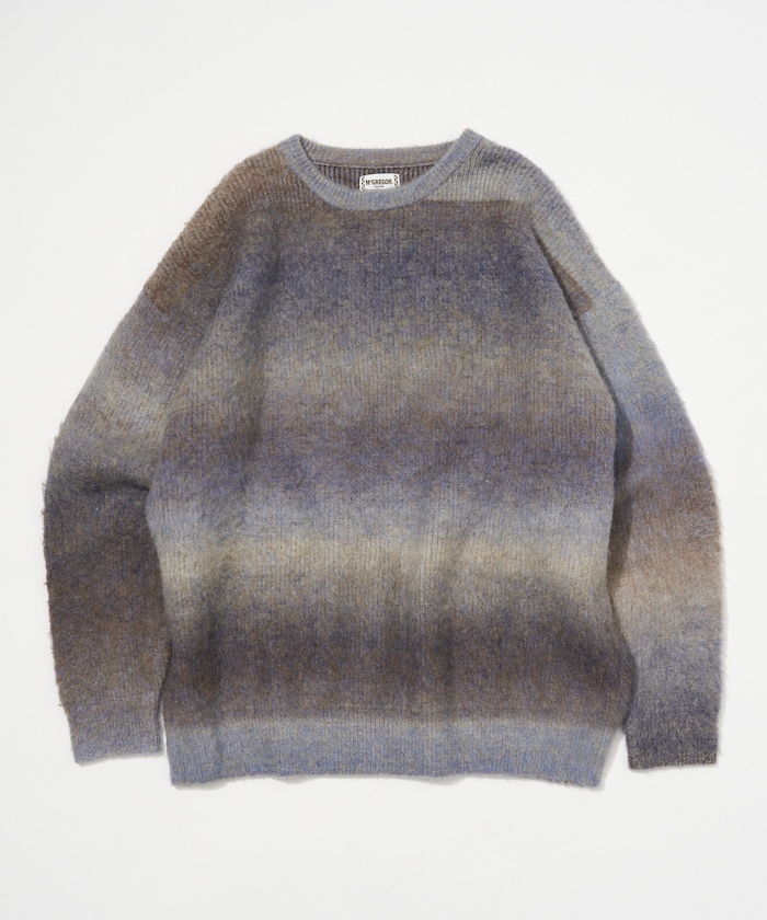 yoke 20AW グラデーションボーダーニット　ブラウン yoke 20AW グラデーションボーダーニット ブラウン 【公式通販】