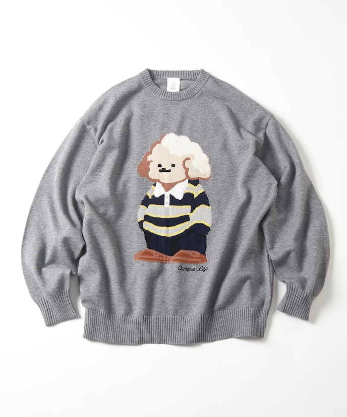 tombonia コラボ プレッピームック クルーネックニット