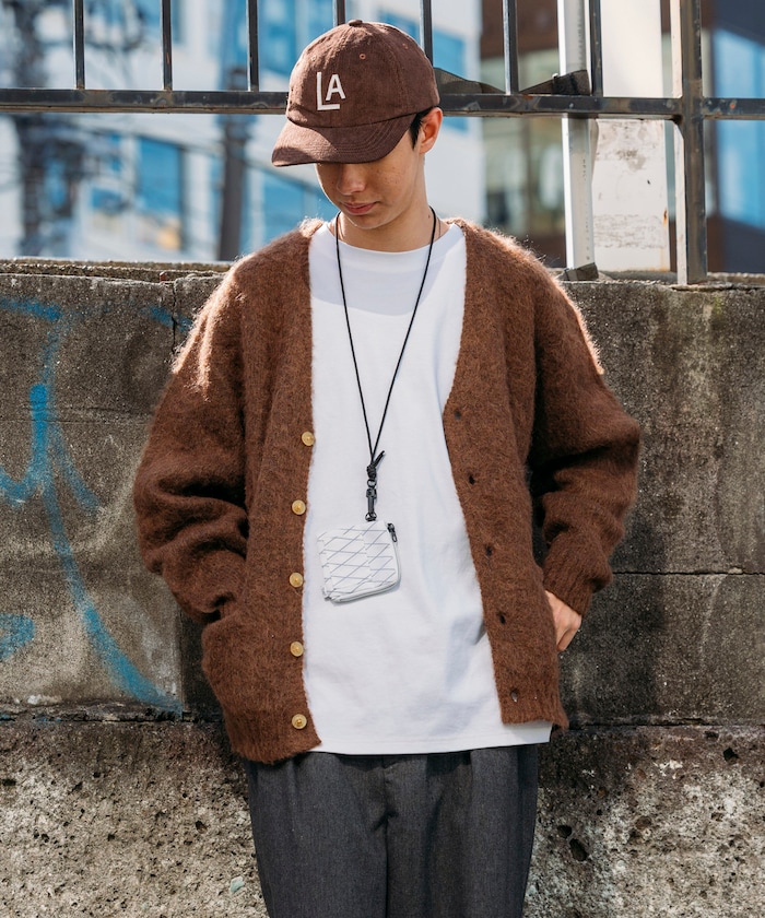 別注 リラックスフィット モヘアニットカーディガン