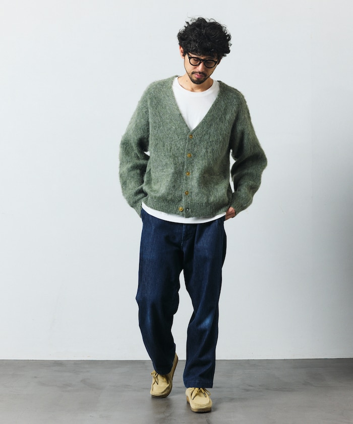 McGREGOR COLLECTION モヘア カーディガン L McGREGOR COLLECTION/別注 リラックスフィット モヘアニット