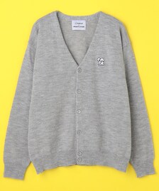 matsui/別注「しらない」ワンポイント刺繍 ニットカーディガン 