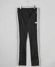 Needles/別注 Narrow TrackPant PolySmooth Black×White｜Daytona Park 