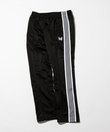 Needles/別注 Narrow Track Pant PolySmooth Black×White｜Daytona 