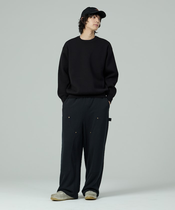 FREAK'S STORE/ワイドシルエット ダブルニー スウェットパンツ