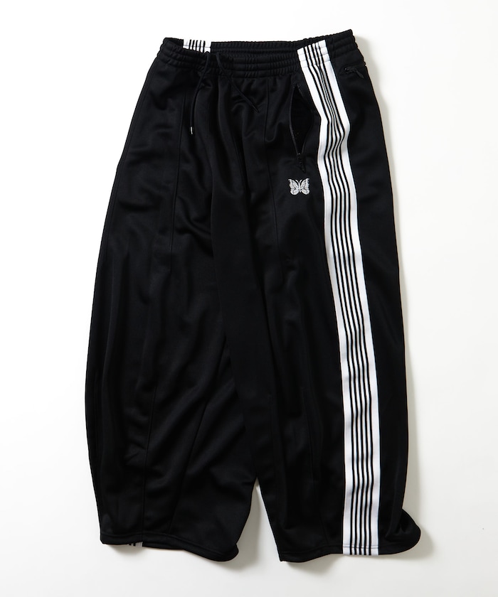 FREAK'S STOREの別注 H.D.TrackPant PolySmooth Black×White