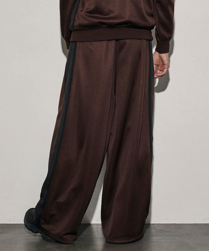 Needles/別注 H.D.TrackPant PolySmooth Brown×Charcoal｜Daytona Park