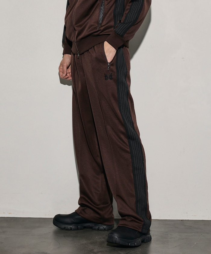 Needles/別注 Track Pant PolySmooth Brown×Charcoal｜Daytona Park