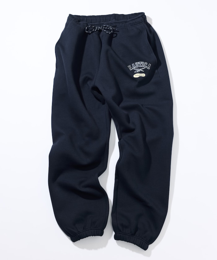 【10月9日12:00販売開始】Reebok × NAUTICA ダブルネーム ダンボール スウェットパンツ