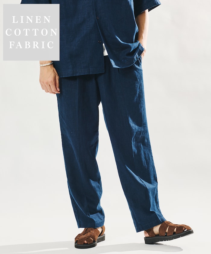 LINEN COTTON EASY SLACKS【セットアップ対応】