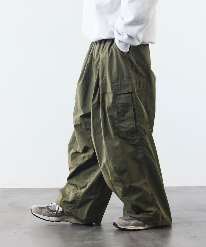 ナイロン パラシュート 6PKTパンツ