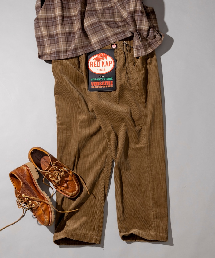 別注 SMU PT-38 SETUP 2TUCK CORDUROY WIDE PANTS 【セットアップ対応】