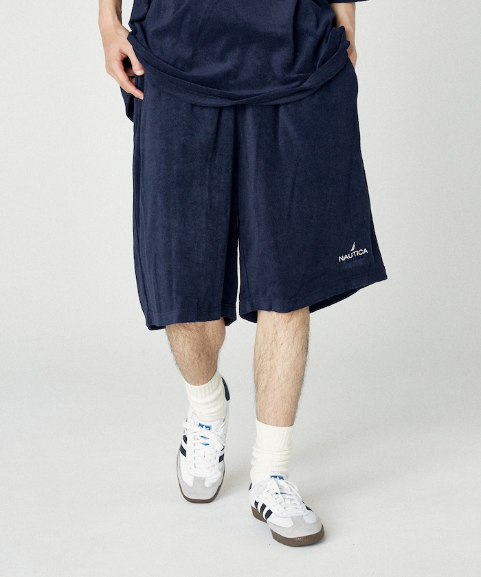 NAUTICA/ビックシルエット パイル イージーショートパンツ