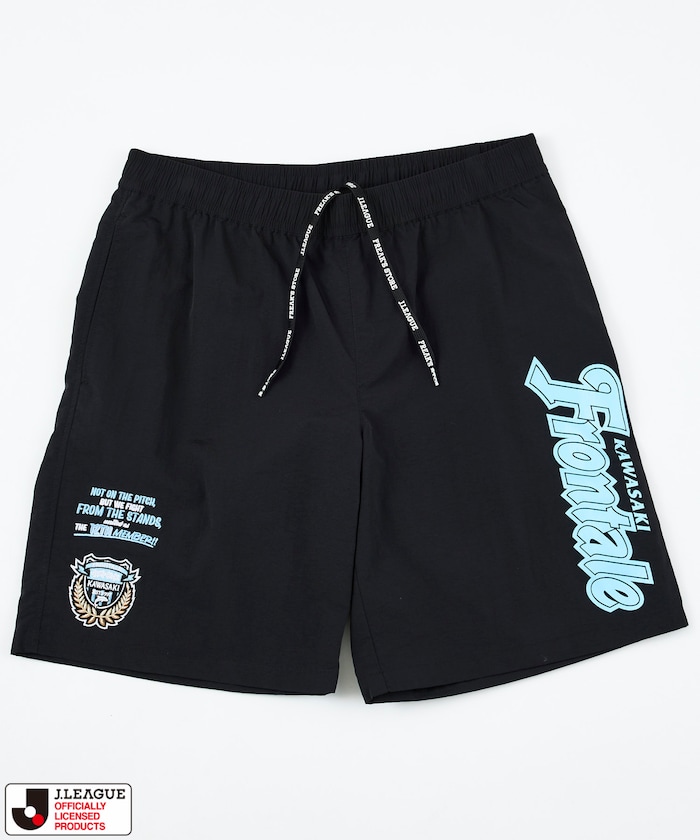 【5月15日 12:00販売開始】J.LEAGUE × FREAK'S STORE 別注 SUPPORTERS NYLON SHORTS 【川崎フロンターレ】