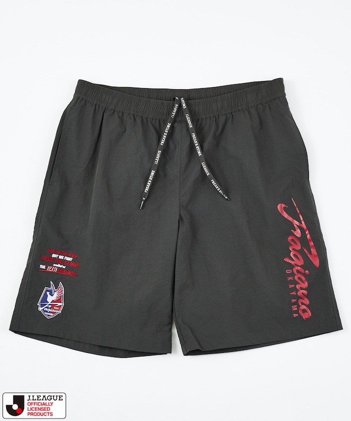 【5月15日 12:00販売開始】J.LEAGUE × FREAK'S STORE 別注 SUPPORTERS NYLON SHORTS 【ファジアーノ岡山】