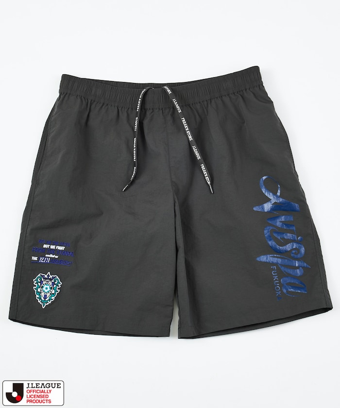【5月15日 12:00販売開始】J.LEAGUE × FREAK'S STORE 別注 SUPPORTERS NYLON SHORTS 【アビスパ福岡】