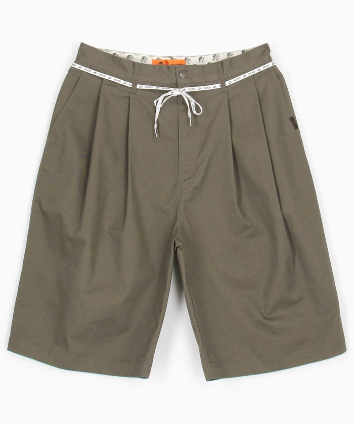 two tuck cotton wide short pant XL 美品 RED KAP/RED KAP × FREAK'S STORE / レッドキャップ別注 2TUCK WIDE
