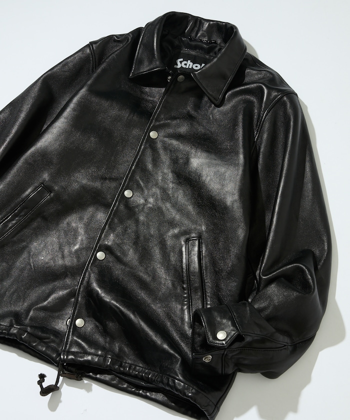 Schott × FREAK'S STORE 別注 シープレザー コーチジャケット