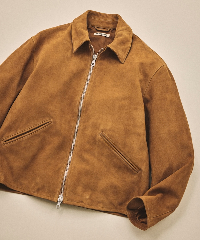 FREAK'S STORE/Goat Leather スエード ミニマル シングルライダース