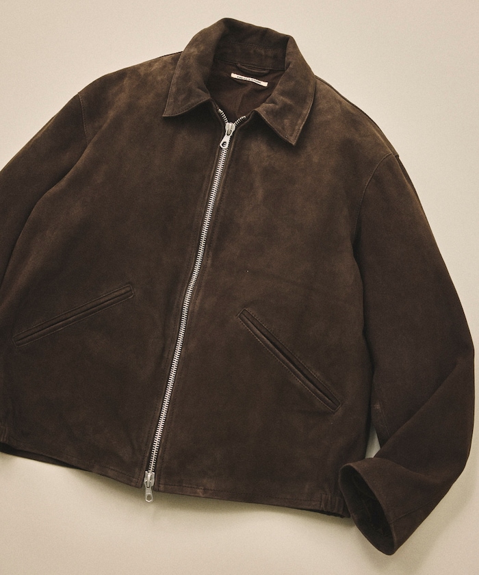 FREAK'S STORE/Goat Leather スエード ミニマル シングルライダース