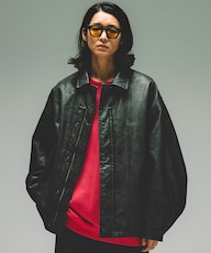 Faded Vegan Leather Blousonのスタッフレビュー一覧｜Daytona Park 
