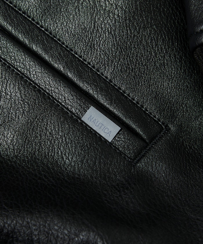 NAUTICA/Arch Logo Leather Award Jacket|Daytona Park(FREAK'S NAUTICA/Arch Logo Leather Award Jacket|Daytona Park(FREAK'S