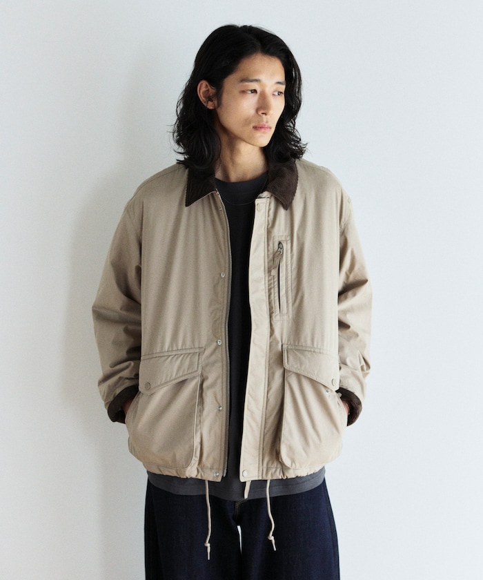 FREAK'S STORE/襟コーデュロイ切り替え コットンナイロンブルゾン