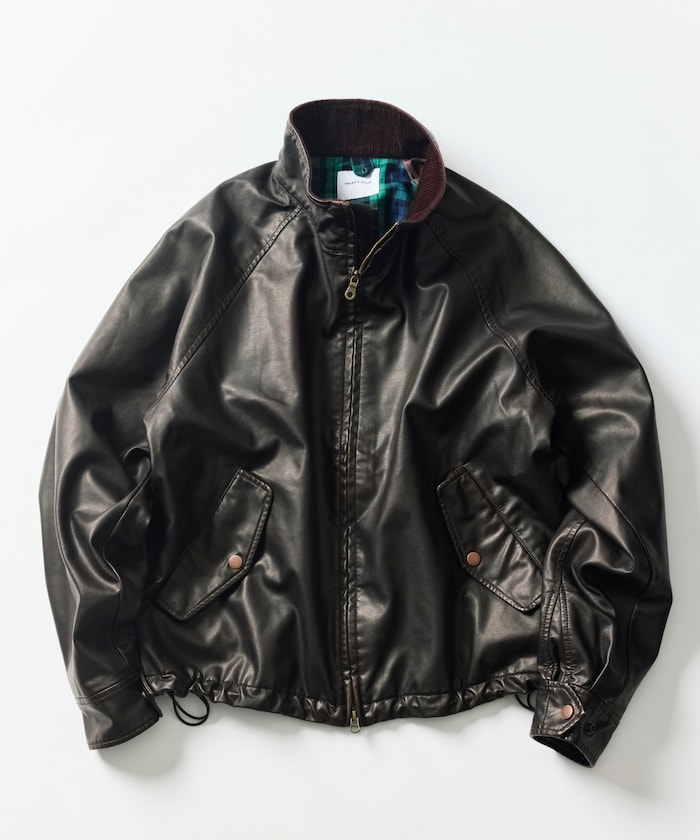 FREAK'S STORE/LEATHERETTE SWING TOP JACKET｜Daytona Park(FREAK'S