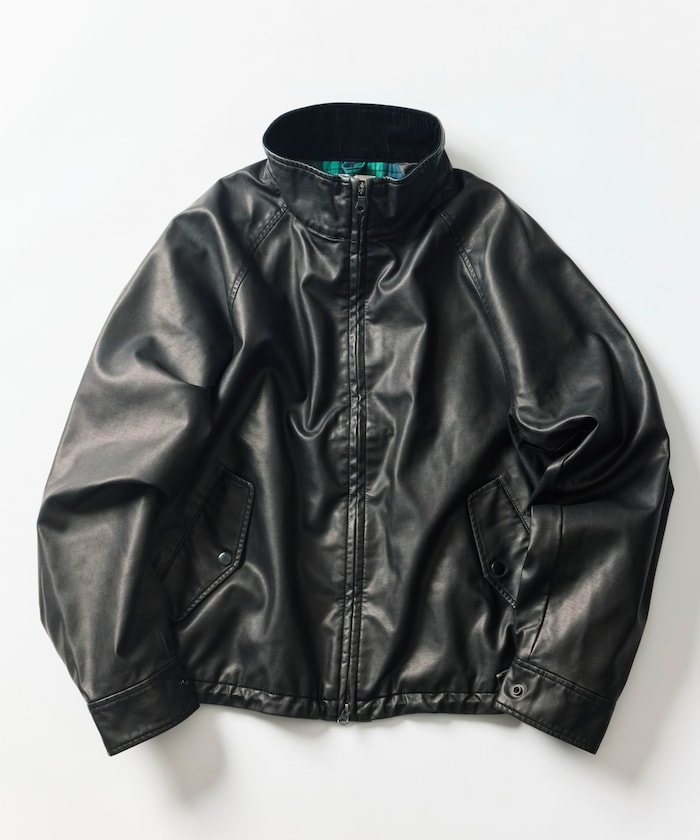 FREAK'S STORE/LEATHERETTE SWING TOP JACKET｜Daytona Park(FREAK'S